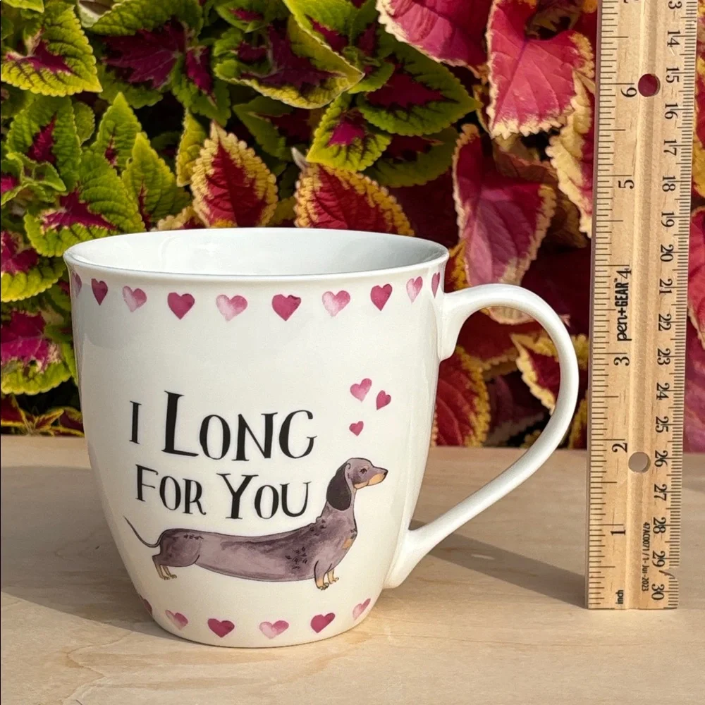 Milly Green British Design “I Long For You” Dachshund Mug